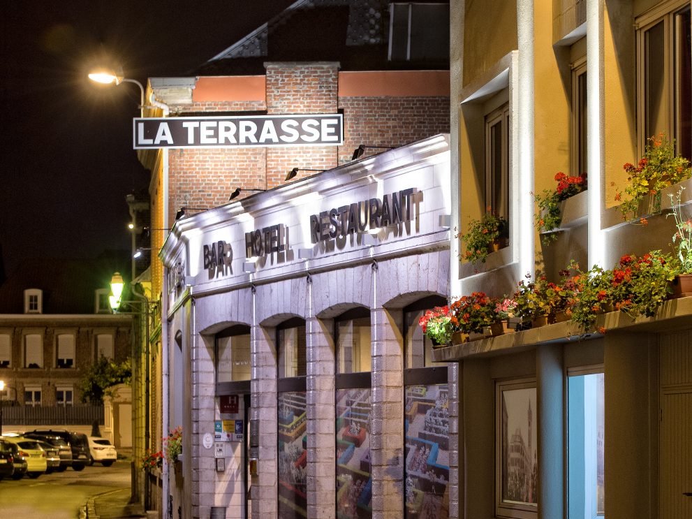La façade de l'hôtel restaurant La Terrasse
