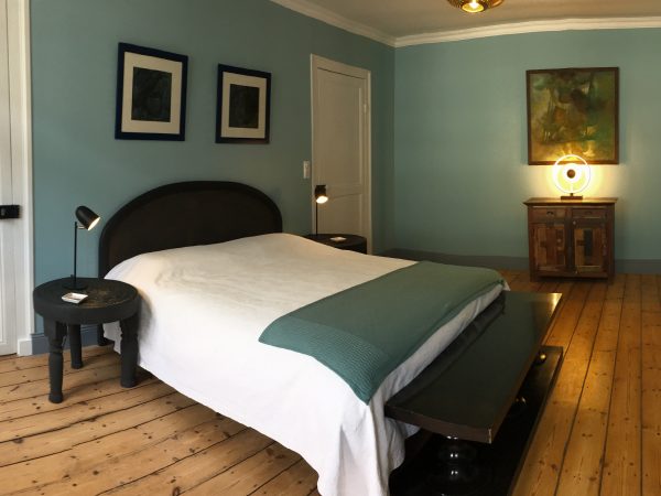 chambre bleue maison hôtes palais - turquoise