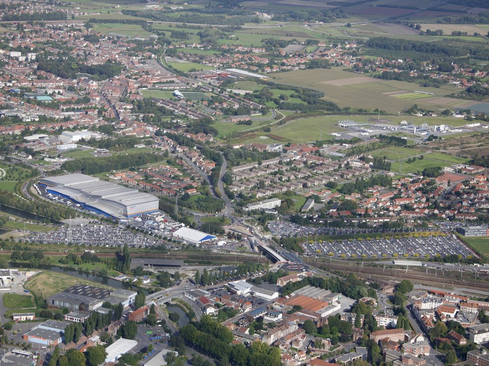 vue aérienne Gayant Expo Douai