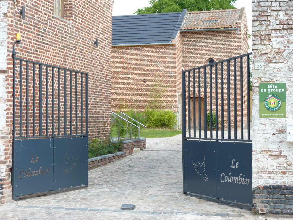 L'entrée du gite le Colombier
