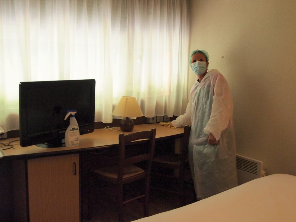 nettoyage et désinfection des chambres