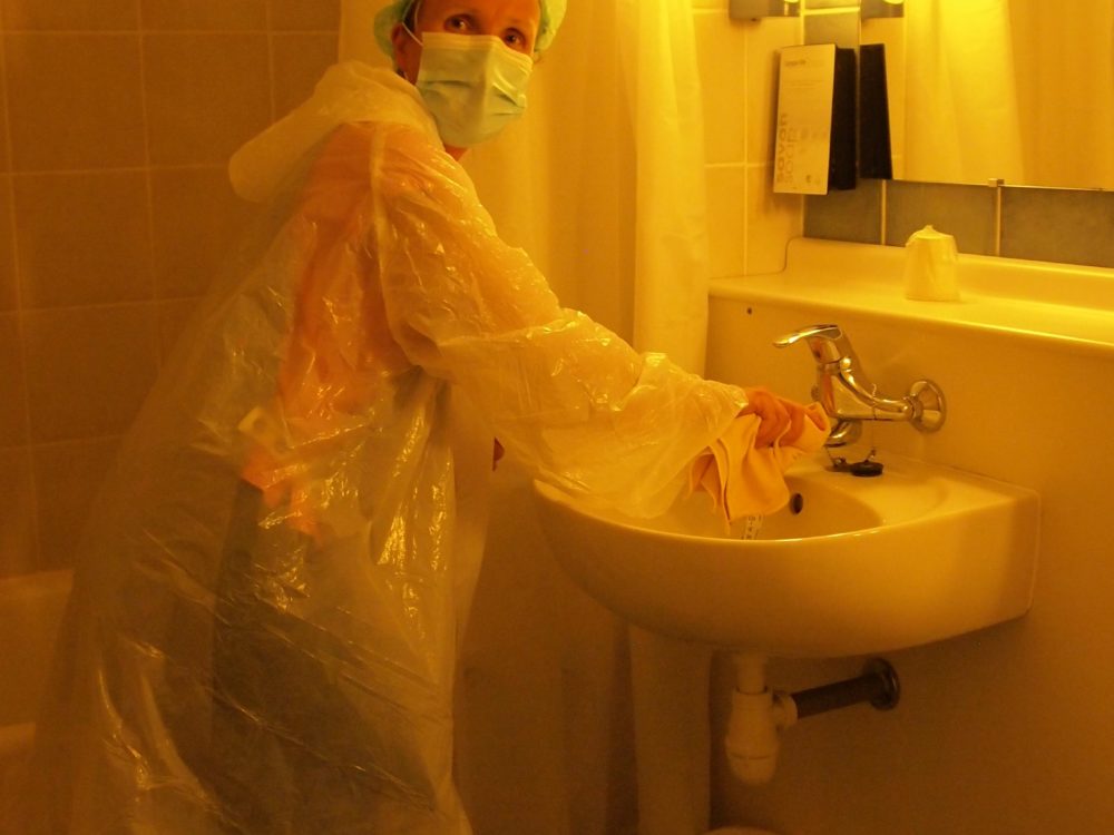 désinfection des salles de bain